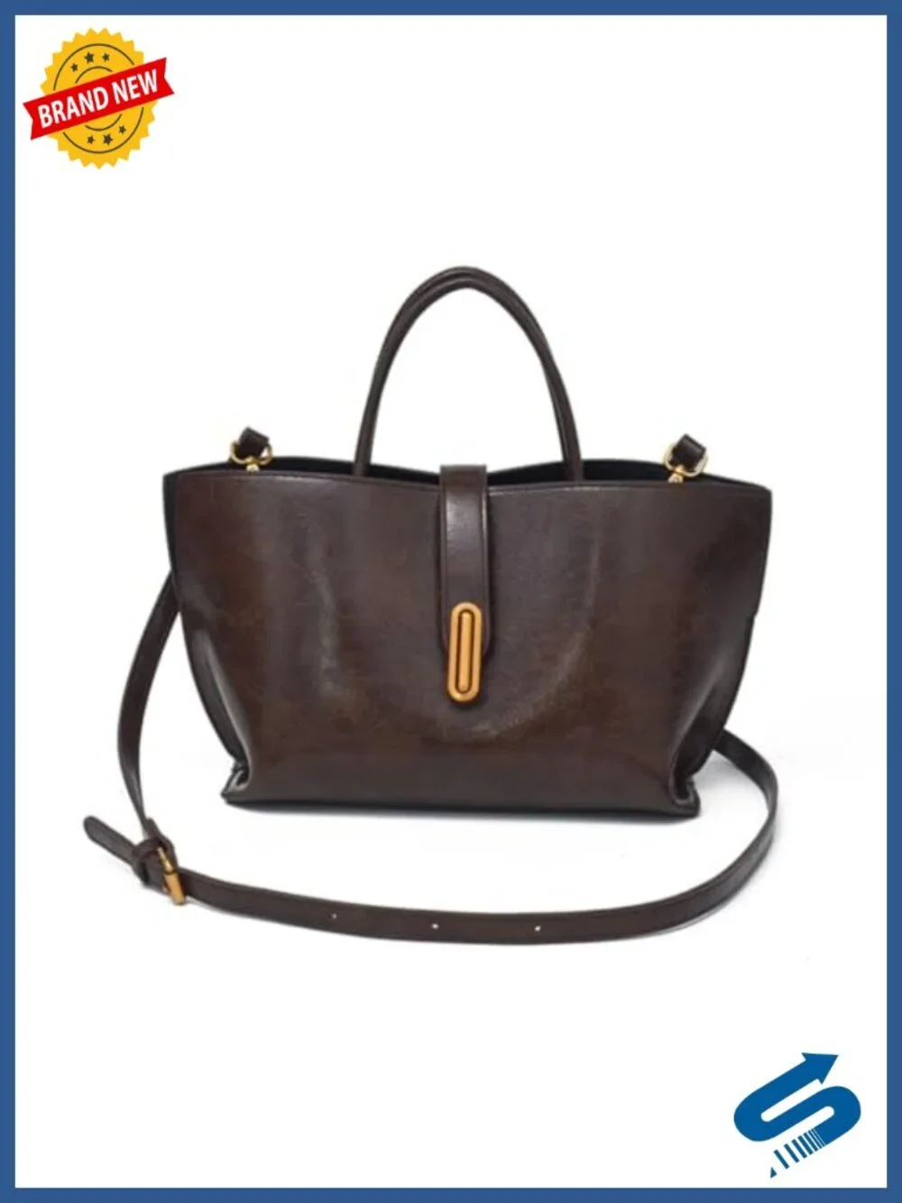 Vintage Small Leather Crossbody Handbag PU Leather Shoulder Bag with Adjustable